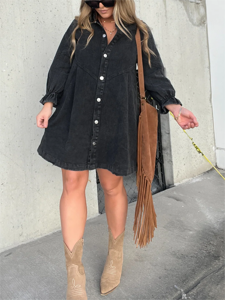 Eliana - Vestido Casual de Mezclilla