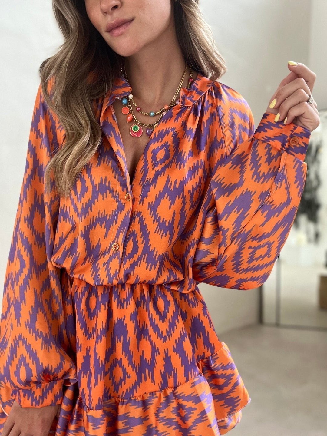 ARLETTE - VESTIDO DE VERANO CHIC ESTAMPADO