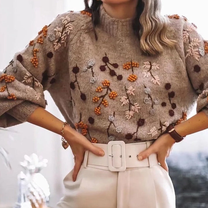 Lely | Suéter Cómodo para Mujer con Estampado Otoñal
