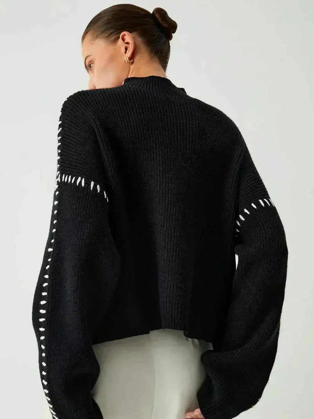PEONÍA - TEJIDO RELAJADO OVERSIZE DE PELUCHE