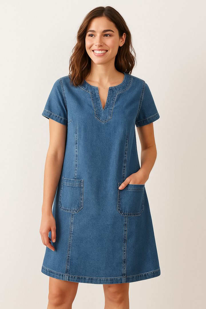 PAULEEN - VESTIDO DE DENIM SUAVE