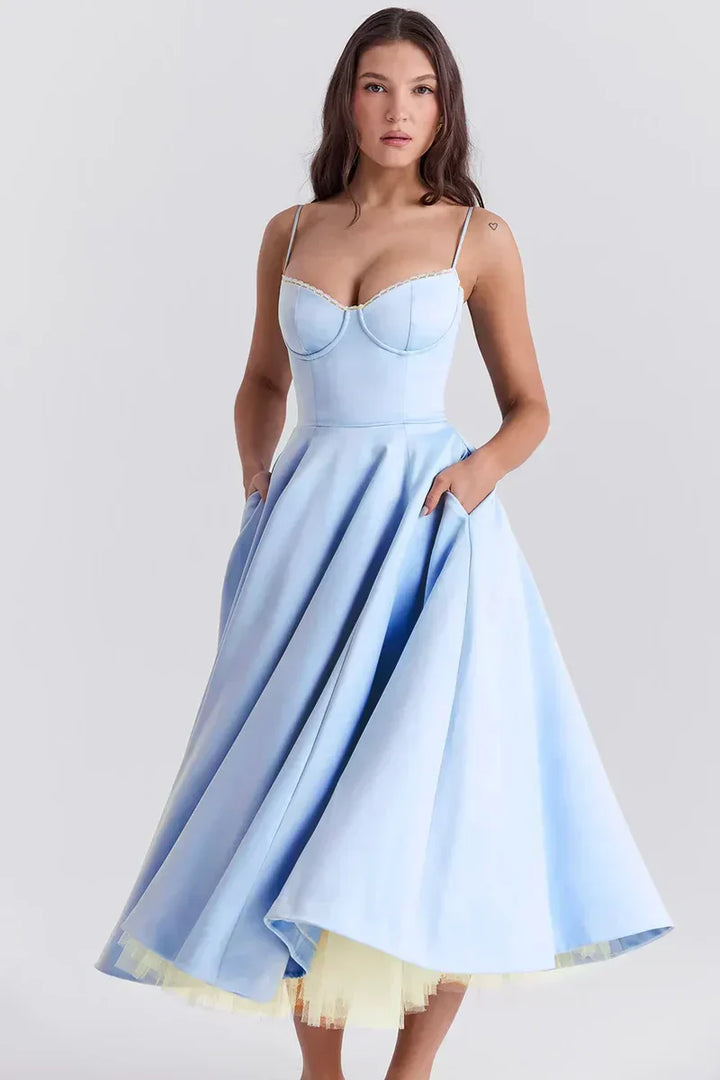 Cordelia | Vestido con Detalles Delicados de Tul