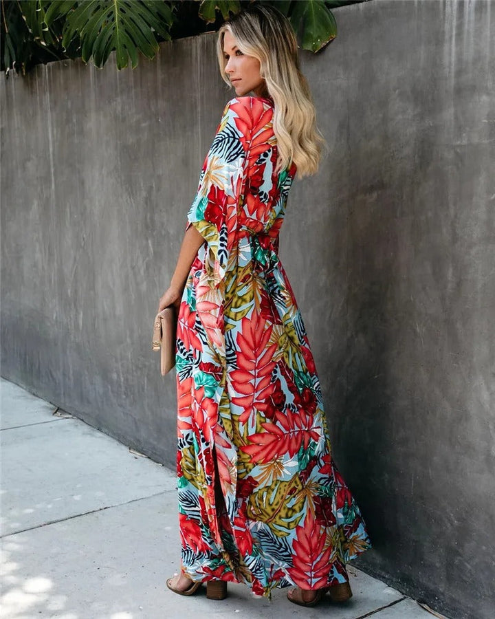 Christine - Vestido Maxi Kimono Suelto de Verano