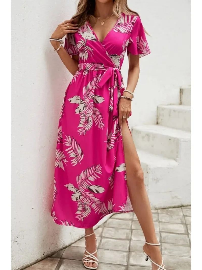 Colet | Vestido Casual Cómodo con Estampado y Mangas Cortas