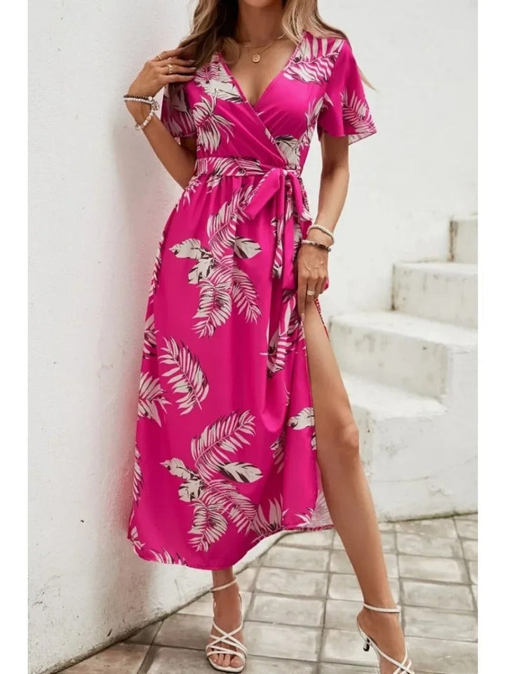 Colet | Vestido Casual Cómodo con Estampado y Mangas Cortas