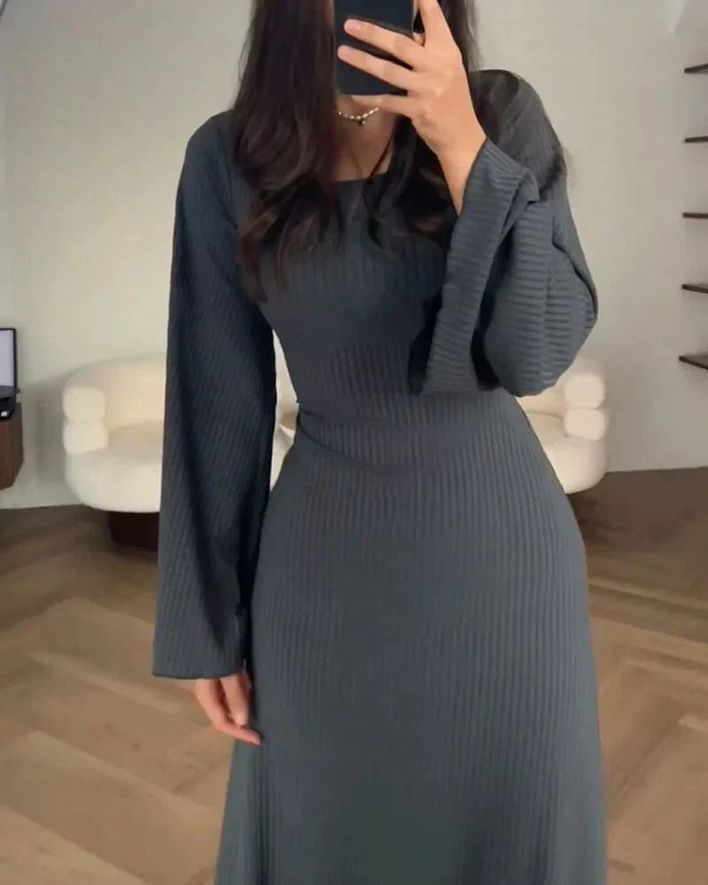 CLARE - VESTIDO ELEGANTE DE MANGA LARGA