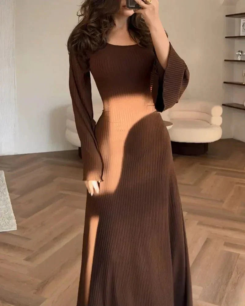 CLARE - VESTIDO ELEGANTE DE MANGA LARGA