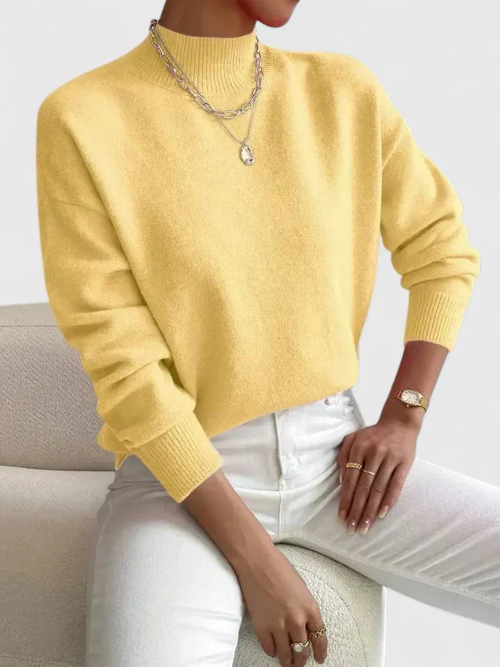 VERONNE - SUÉTER ELEGANTE DE CUELLO ALTO