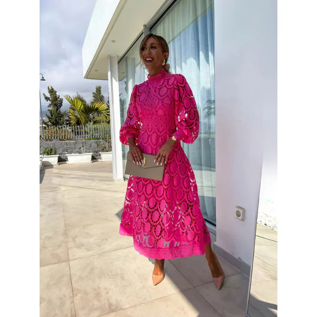 ROSHEL - VESTIDO ELEGANTE DE ENCAJE