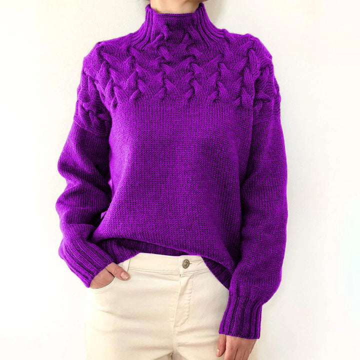 Elena | Suéter de Cuello Alto Tejido y Cálido