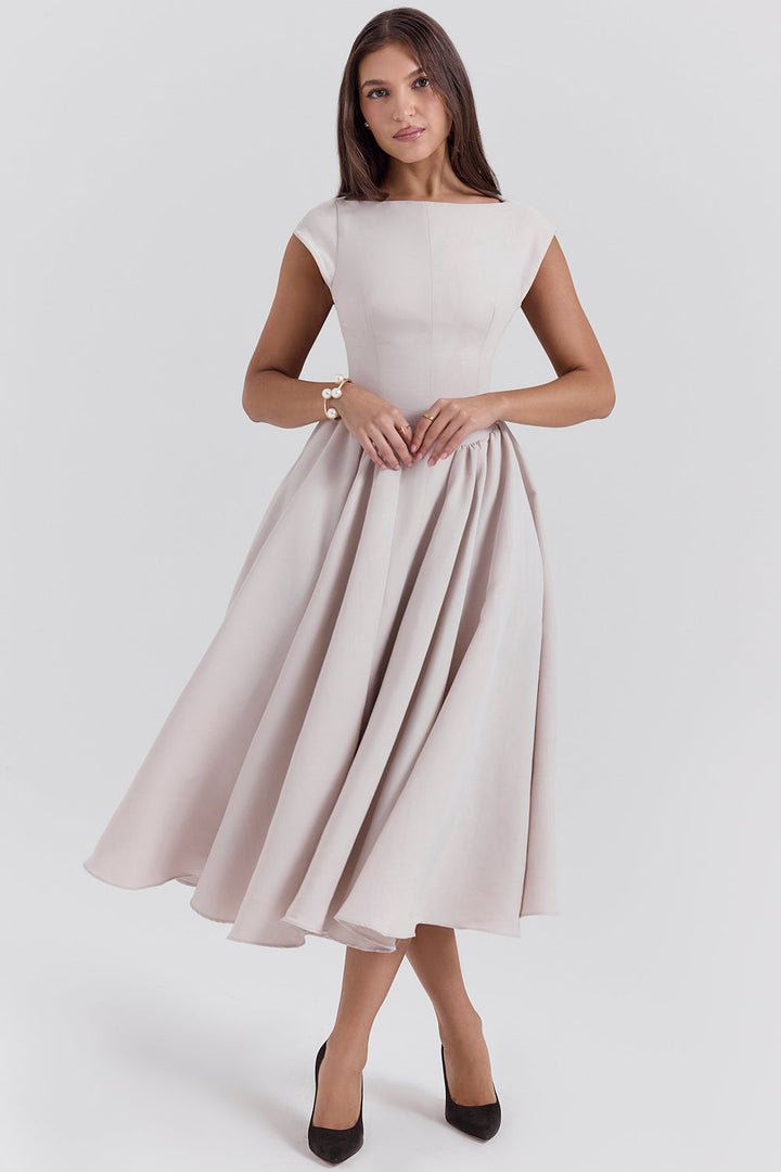 FRANCHESCA - VESTIDO GLAMOROSO SIN ESPALDA