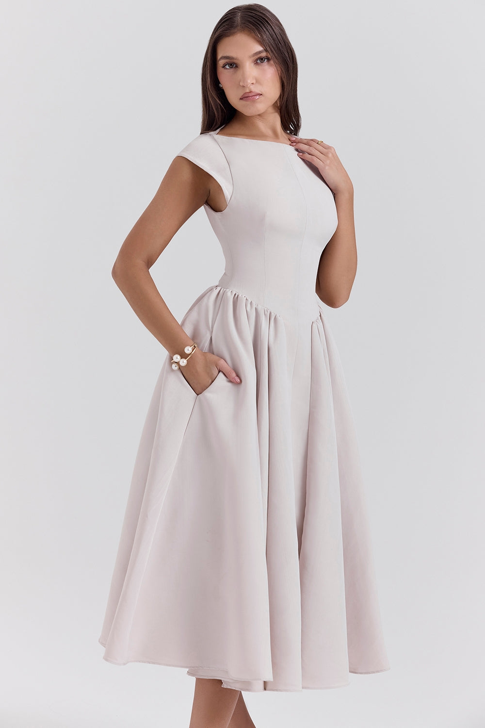 FRANCHESCA - VESTIDO GLAMOROSO SIN ESPALDA