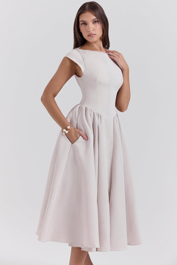 FRANCHESCA - VESTIDO GLAMOROSO SIN ESPALDA