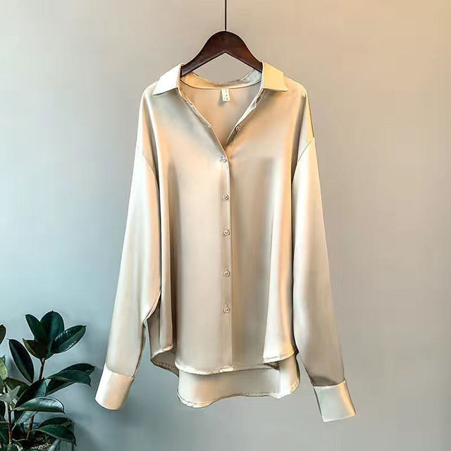 DARLENE - BLUSA POLO DE SATÍN