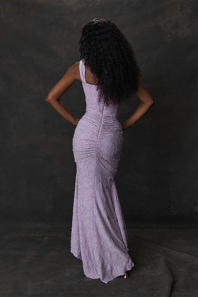 WANWAN - VESTIDO MAXI CON ESTAMPADO DE FLORES