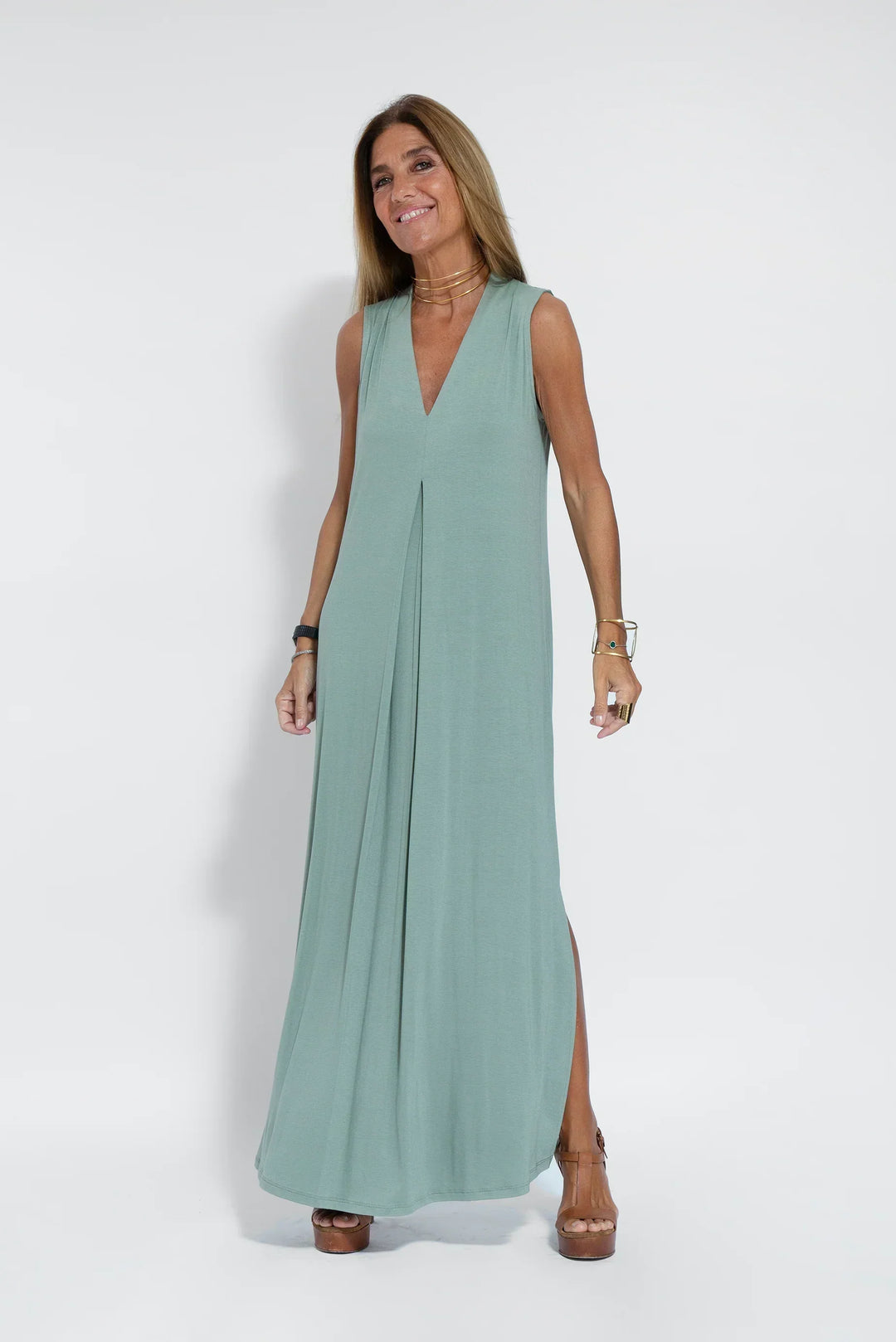 VIVIEN - VESTIDO QUE REALZA LA FIGURA CON CHALECO