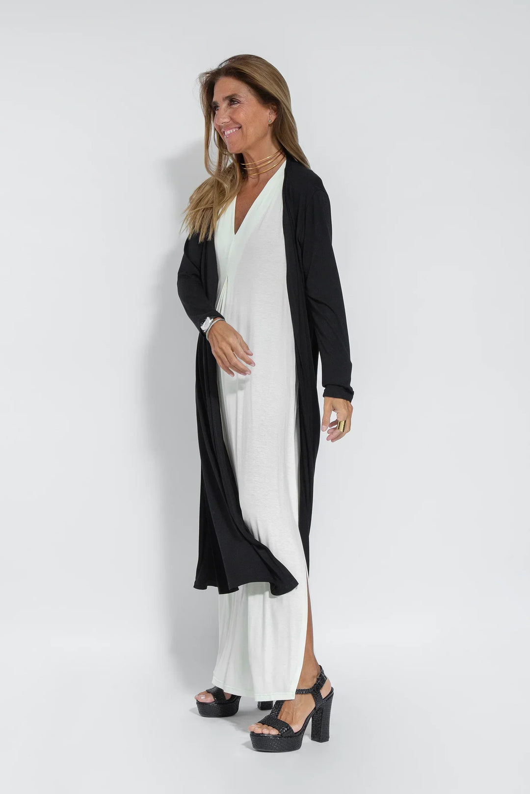VIVIEN - VESTIDO QUE REALZA LA FIGURA CON CHALECO
