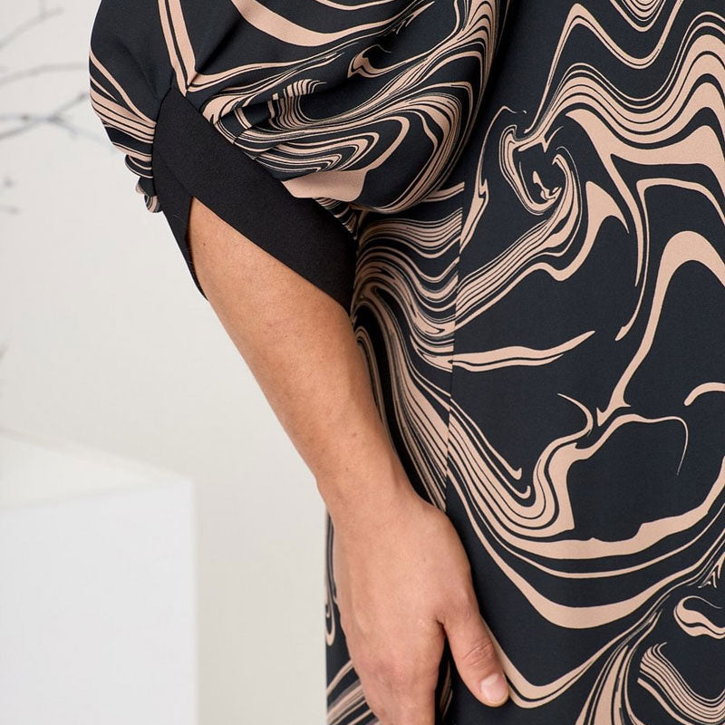 TILLEY - VESTIDO MAXI CON MANGAS DE MÁRMOL