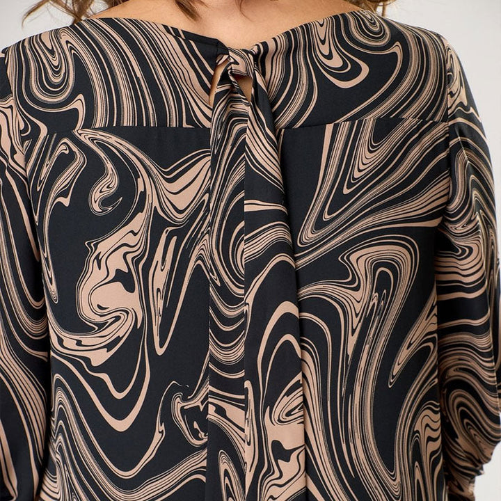 TILLEY - VESTIDO MAXI CON MANGAS DE MÁRMOL