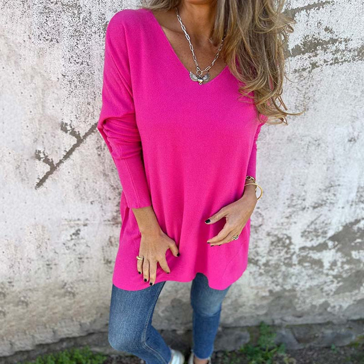 SERENA - BLUSA DE PUNTO SUAVE DE MANGA LARGA