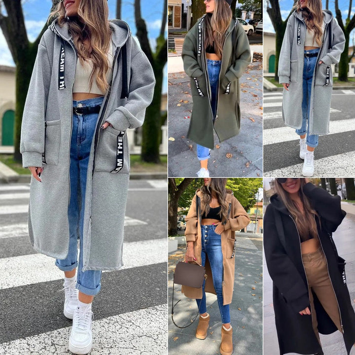 CLAUDETTE - TÚNICA URBAN HORIZON CON CAPUCHA