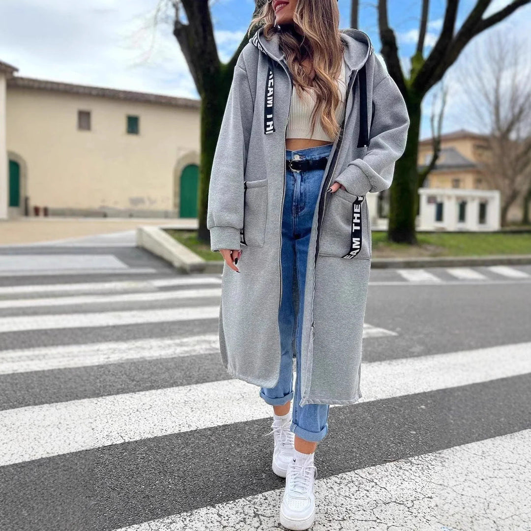 CLAUDETTE - TÚNICA URBAN HORIZON CON CAPUCHA