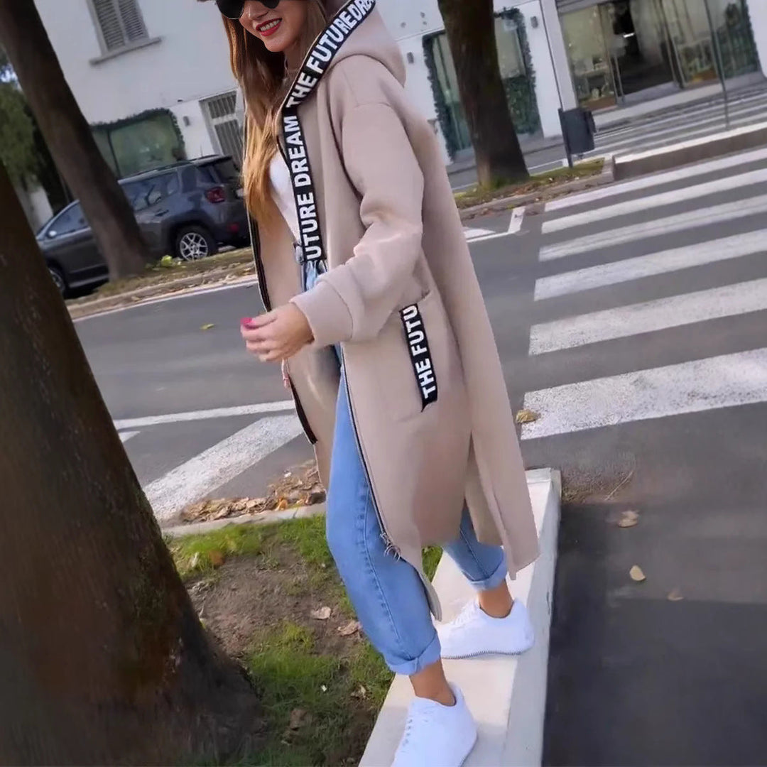 CLAUDETTE - TÚNICA URBAN HORIZON CON CAPUCHA