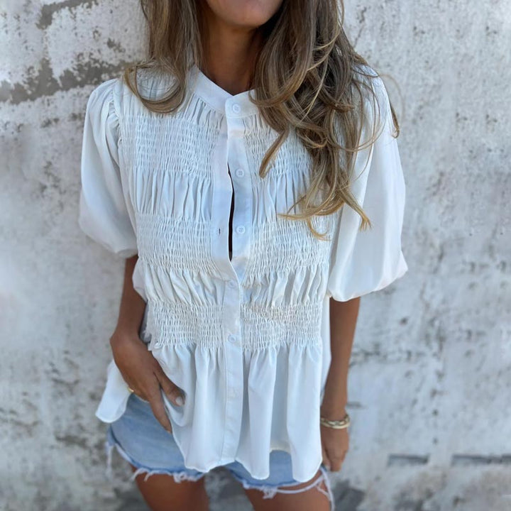 DORIS - BLUSA DE MANGAS ABULLONADAS