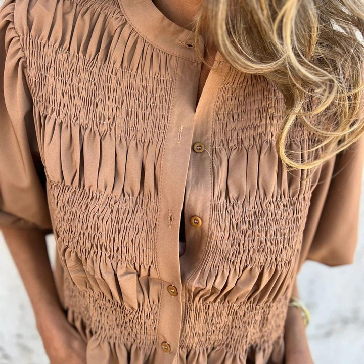DORIS - BLUSA DE MANGAS ABULLONADAS
