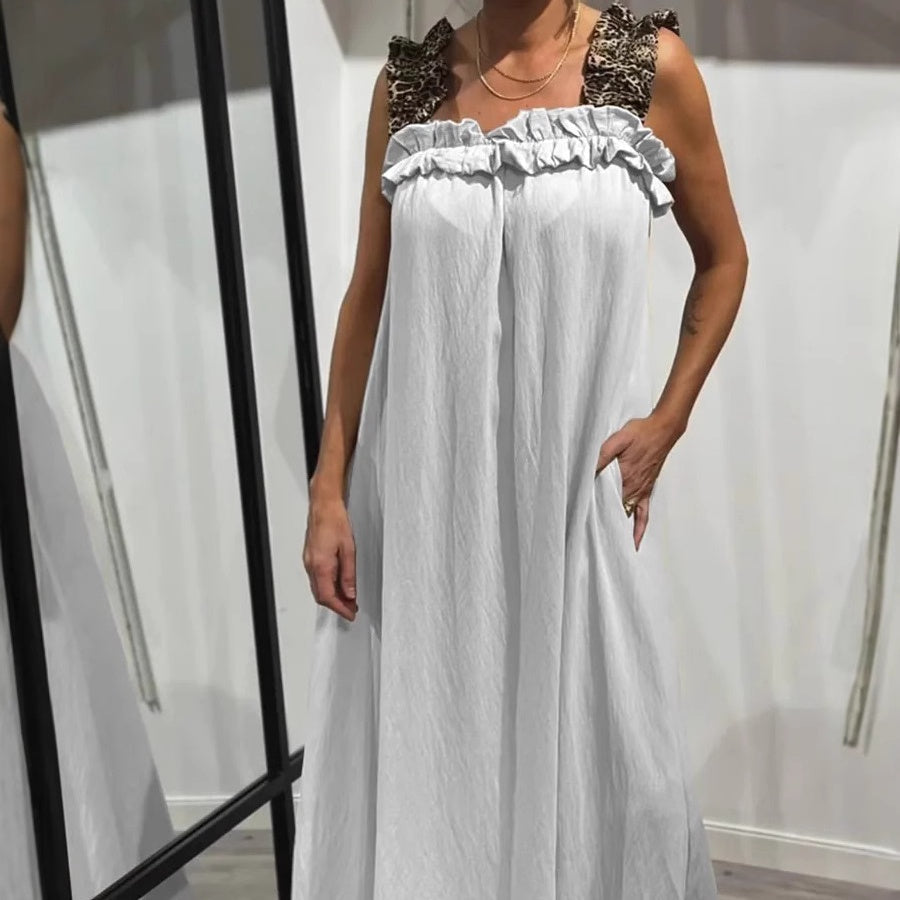 FELISA - VESTIDO MAXI SIN MANGAS CON BOLSILLOS