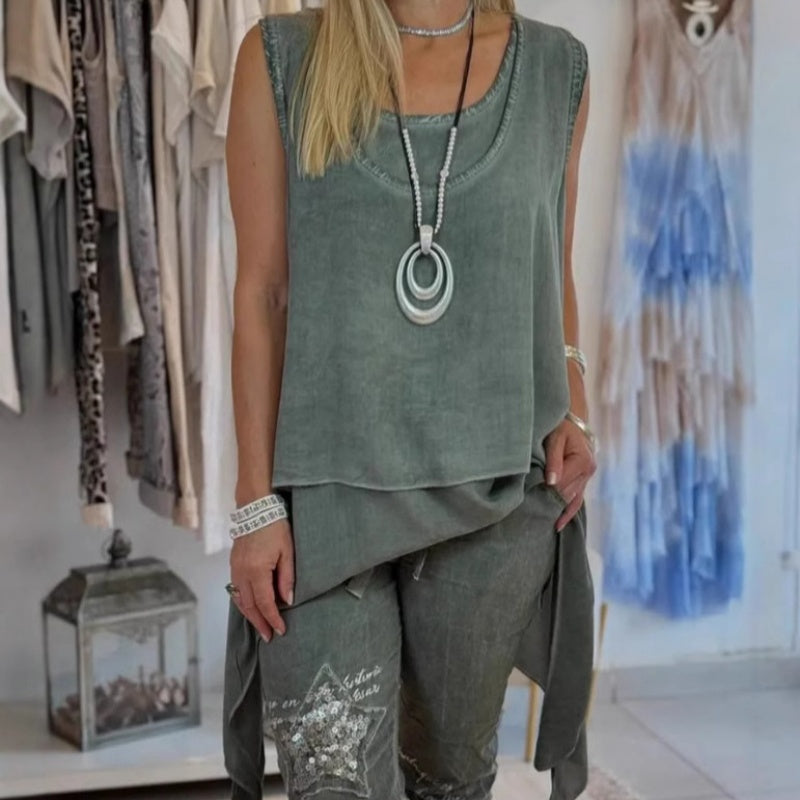 ROSANNA - BLUSA SIN MANGAS