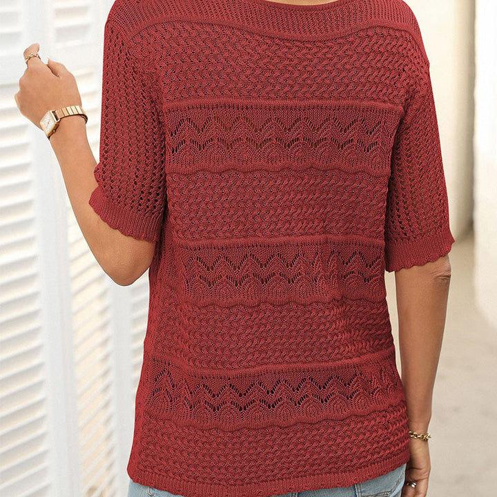MARICEL – BLUSA DE PUNTO VINTAGE DE ENCAJE