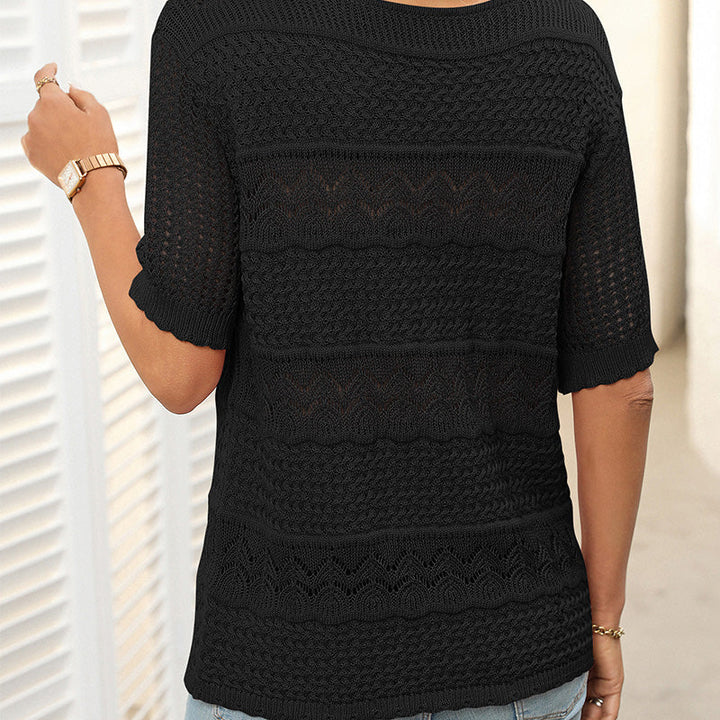 MARICEL – BLUSA DE PUNTO VINTAGE DE ENCAJE