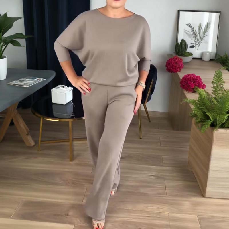 NATALIE - CONJUNTO CLÁSICO DE 3 PIEZAS CON CARDIGAN, TOP Y PANTALONES