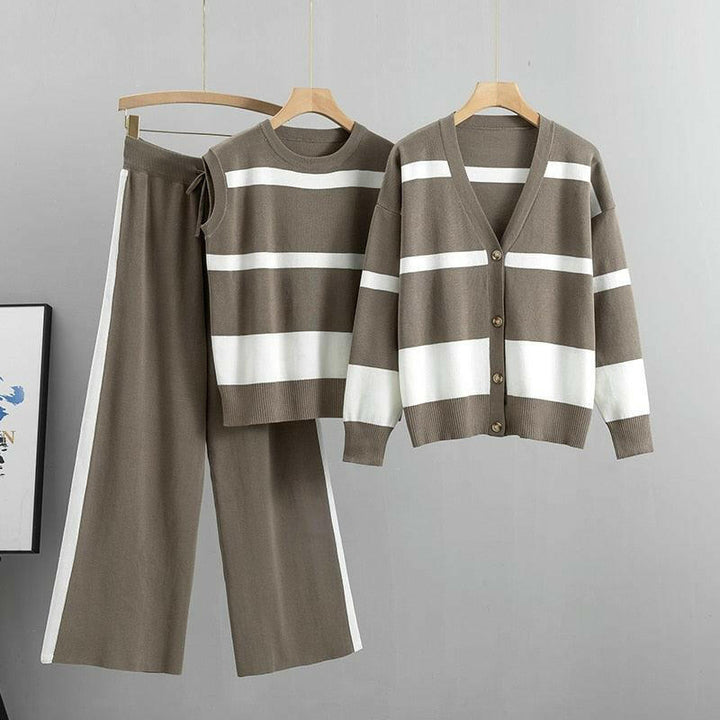 Avery™ - Conjunto Casual Suelto de Tres Piezas con Estilo