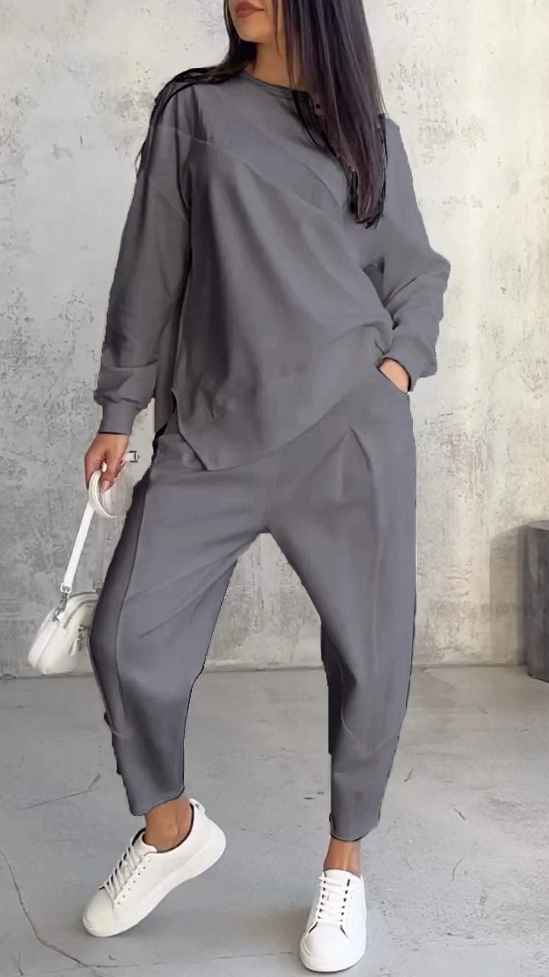 LEANDRA - CONJUNTO DE SUÉTER Y PANTALONES PARA MUJER