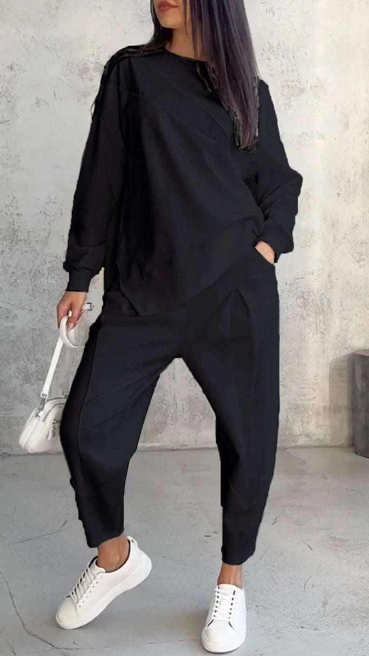LEANDRA - CONJUNTO DE SUÉTER Y PANTALONES PARA MUJER