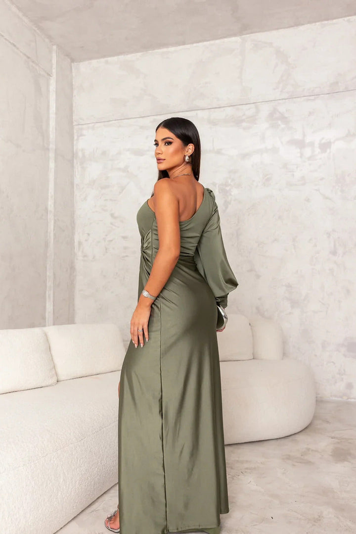 Alison - Vestido Maxi Elegante con Abertura