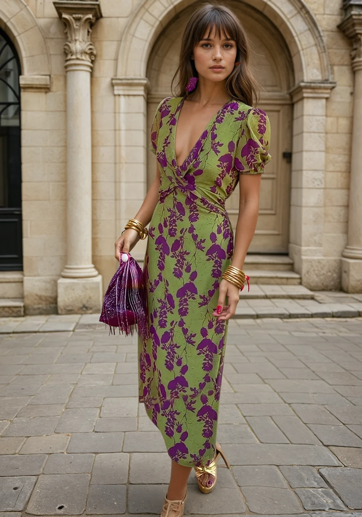 CRIS - VESTIDO LARGO FLORAL