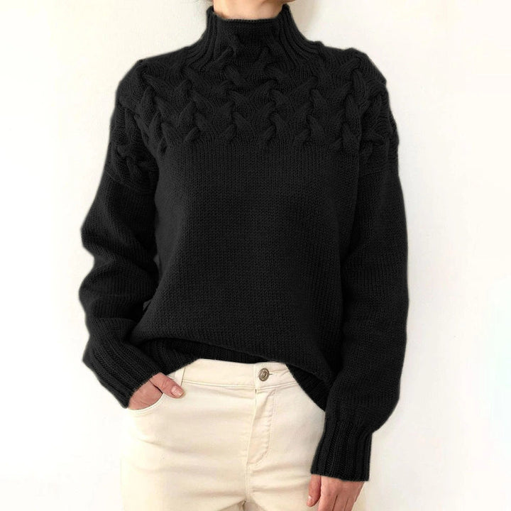 Elena | Suéter de Cuello Alto Tejido y Cálido